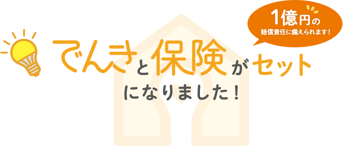電気と保険がセットになりました