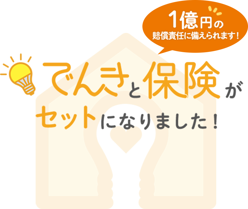 電気と保険がセットになりました